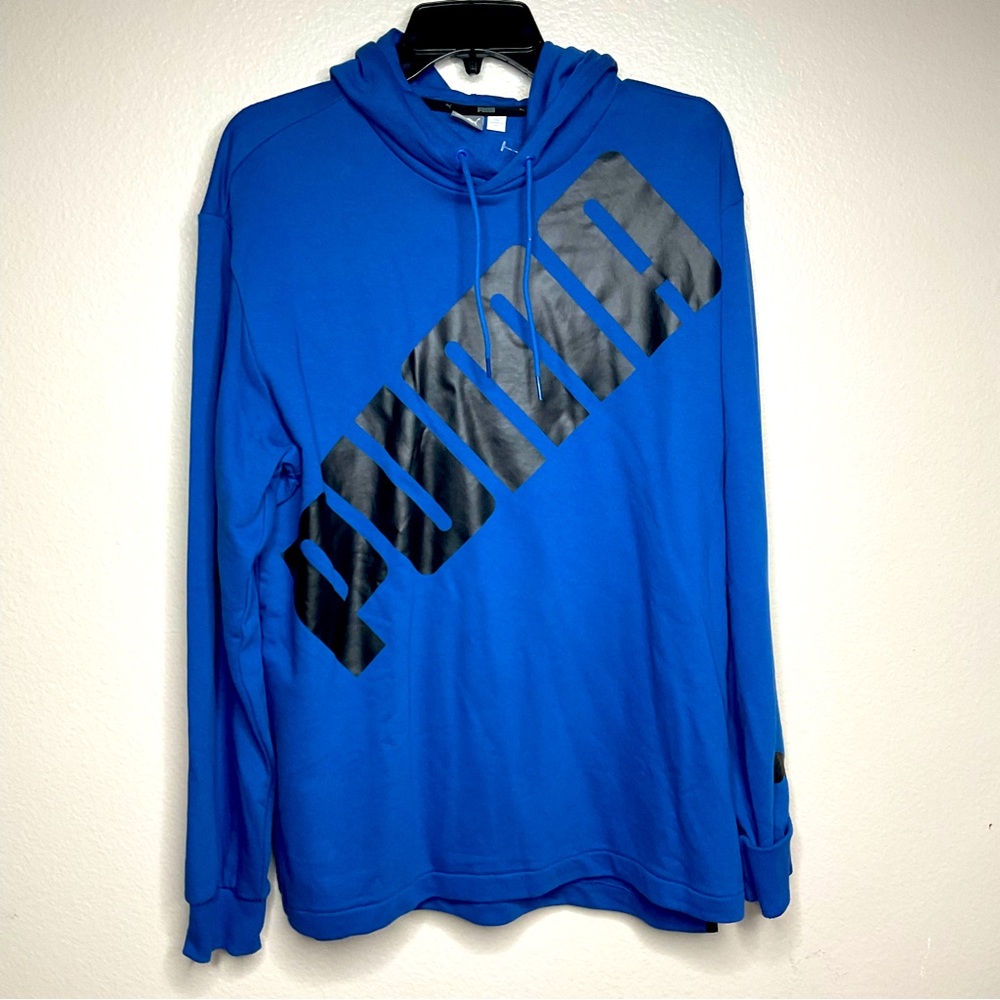 NWT Puma Blue Long Sleeve Hoodie, Size M